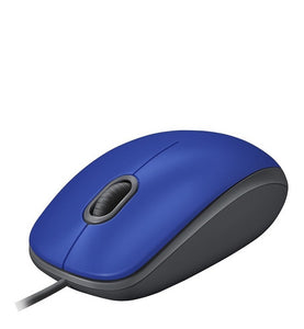 Mouse Logitech M110 SILENT, Confortable, Wired, Click Silencioso, Blue