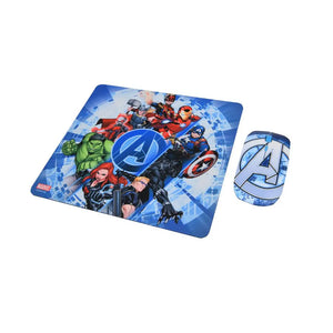 Kit MousePad + Mouse Marvel Inalámbrico (Avengers)