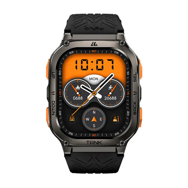 KOSPET Reloj inteligente Tank M3 Ultra - Negro (GPS, resistente al agua a 5 ATM, brújula, altitud y presión de aire)