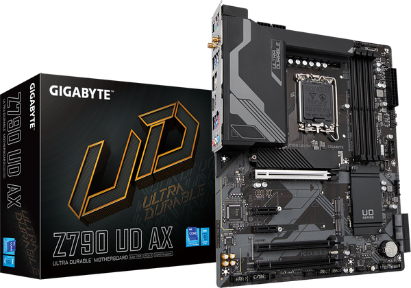 Placa Madre Gigabyte Z790 UD AX (LGA1700, DDR5 4000/7600MHz, M.2 x3, ATX)