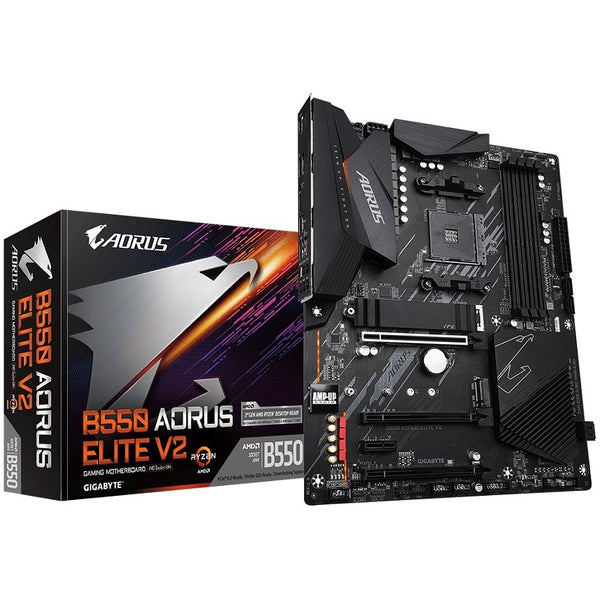 Placa Madre Aorus B550 Elite V2, ATX, AMD Ryzen, DDR4, PCI-e x16, M.2, DisplayPort, HDMI, USB-C