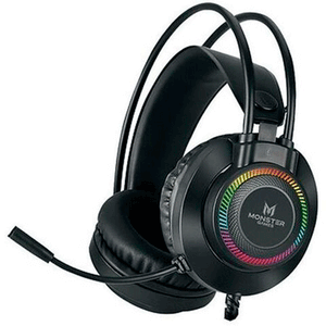 Audífonos Gamer Monster Games Throb, Stereo RGB, Conector 3.5mm y USB, Compatible con PC/Consola