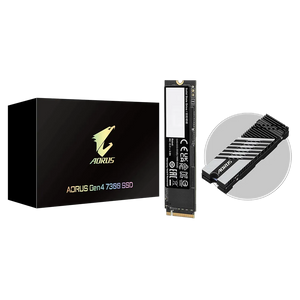 Gigabyte AORUS Gen4 7300 SSD 1TB PCIe 4.0 NVMe M.2, Velocidad de lectura de hasta 7300 MB/s, Velocidad de escritura de hasta 6000 MB/s