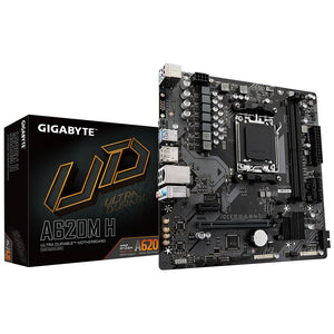 Placa Madre Gigabyte A620M H, AMD AM5, 2xDDR5 DIMM, DP, HDMI, 1xM.2, 4xSATA, Micro-ATX