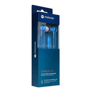 Audífonos Motorola EarBuds 105 (Jack 3.5mm, Azul)