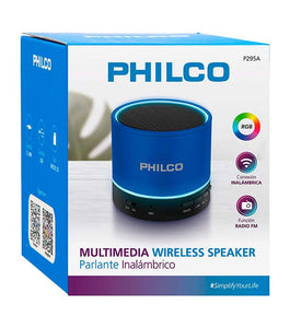 PARLANTE PORTATIL PHILCO  BLUETOOTH-USB P295A BLUE