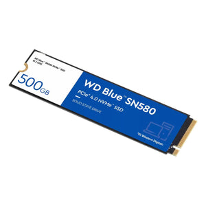 Unidad SSD 500GB WD Blue SN580 NVMe™ M.2 2280, PCIe Gen4 x4, Lectura 4000MB/s, Escritura 3600MB/s