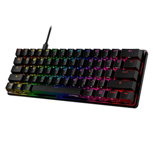 Teclado Gamer Mecánico HyperX Alloy Origins 60%, Switches Red, RGB, PBT, Layout Inglés, USB-C