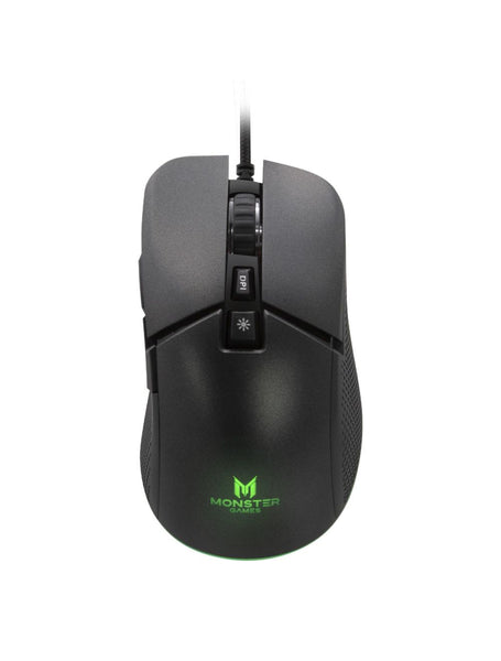 Mouse Gamer Monster Storm, 6 Botones, RGB, 8000 DPI, Cable 1.5m Trenzado