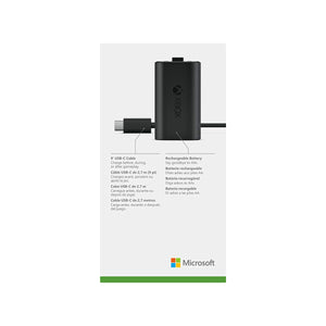 Microsoft Kit Carga y Juega para Xbox, USB-C, Negro