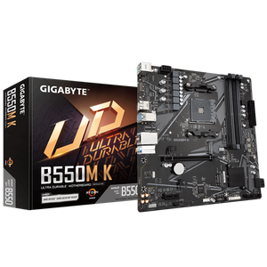 Placa Madre Gigabyte B550M K, Micro ATX. AM4, DDR4, PCI-e 3.0, M.2