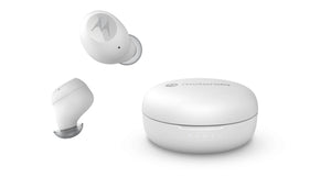 Audífonos Inalámbricos Motorola Moto Buds 150 TWS, IPX5, Batería 18 Horas, Titanium White