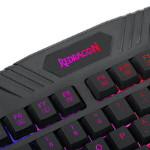 Cargar imagen en el visor de la galería, Teclado Gamer ReDragon Membrana HARPE RGB K503A-RGB-SP