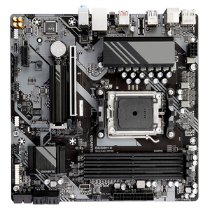 Placa madre Gigabyte, AM5, micro ATX, DDR5, PCI 4.0, 2 DIMM (Up to 8000Mhz), PCIe EZ-Latch, Q Flash Plus