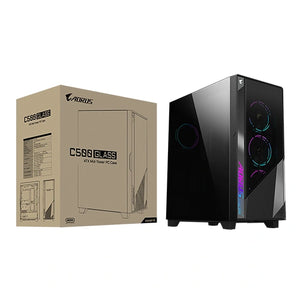 Gabinete Gamer Gigabyte Aorus C500 Glass ST (E-ATX, Vidrio Templado, 4 Ventiladores ARGB)