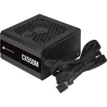 Cargar imagen en el visor de la galería, Fuente de Poder Corsair CX550M de 550Watts (Modular, Certificación 80+ Bronze)