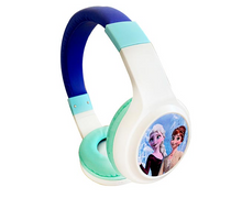 Cargar imagen en el visor de la galería, AUDIFONO BLUETOOTH INFANTIL OVEREAR BLANCO AZUL FROZEN