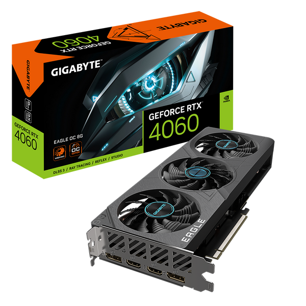 Gigabyte GeForce RTX 4060 EAGLE OC 8G (GV-N4060EAGLE OC-8GD)