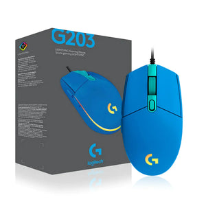 Mouse Gamer Logitech G203 Lightsync Blue