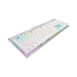 Corsair Teclado Mecánico-Óptico Gamer K70 PRO RGB Optical-Mechanical Gaming Keyboard with PBT DOUBLE SHOT PRO Keycaps (ENG) WHITE