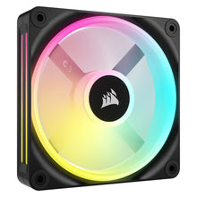 Cargar imagen en el visor de la galería, Ventilador Corsair iCUE LINK QX120 RGB (120mm, PWM, 2400RPM, Negro)