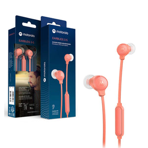 Audífonos Motorola Earbuds 3-S (Jack 3.5mm, Rosado)