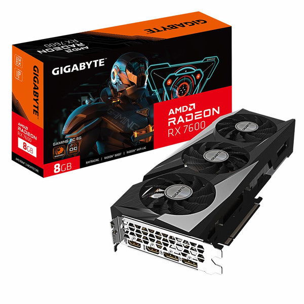 Tarjeta de video Gigabyte Radeon RX 7600 GAMING OC 8G, GDDR6, PCI-E 4.0