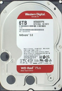 Disco Duro Western Digital Red Plus de 6TB (3.5“, NAS, SATA, 5.400rpm, 256MB Caché)