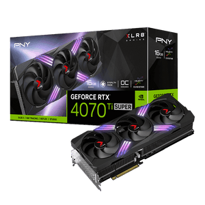 Tarjeta de video PNY GeForce RTX 4070 Ti SUPER XLR8 Gaming VERTO EPIC-X RGB de 16GB GDDR6X