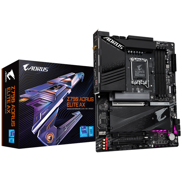 Placa Madre Gigabyte Z790 AORUS ELITE AX, LGA 1700, Wifi 6, Bluetooth, PCI 5.0, Q Flash Plus