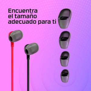 Audifono Gamer HyperX Cloud Earbuds II Black, con micrófono para Nintendo Switch, 3.5mm