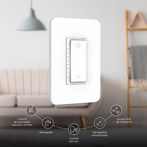 Atenuador Nexxt de luz inteligente monopolar con conexión Wi-Fi