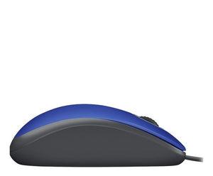 Mouse Logitech M110 SILENT, Confortable, Wired, Click Silencioso, Blue