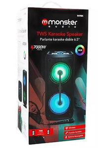 PARLANTE KARAOKE DOBLE 6 MONSTER MX849BK