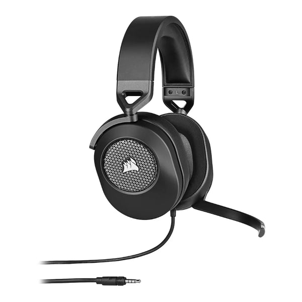 Corsair Audífonos Gamer HS65 Surround 7.1 con cable 3.5mm y USB Carbón (PC / PS4 / PS5 / Xbox One / X | S / Mobile)