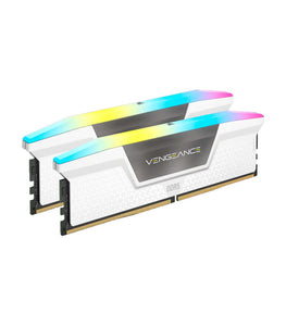 Memoria RAM Corsair Vengeance RGB DDR5, 32 GB(2x16GB), 5200 MT/s, CL40, White