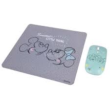 Kit mouse inalámbrico + mousepad Mickey Mouse