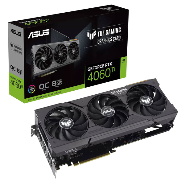 Tarjeta de Video ASUS TUF Gaming GeForce RTX™ 4060 Ti OC Edition, 8GB GDDR6, 128-bit, PCIe 4.0