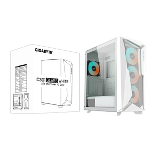 Gabinete Gigabyte C301 Glass - 4 Ventiladores - Color Blanco