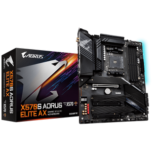 Placa Madre Gigabyte X570S AORUS ELITE AX (AM4, DDR4 2133/5400MHz, M.2 x3, ATX)