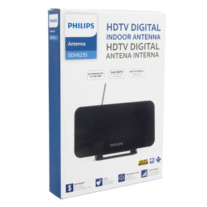 Antena Para Tv De Interior Coaxial UHF VHF HDTV - Philips