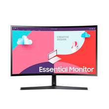 Cargar imagen en el visor de la galería, Monitor Curvo Samsung de 27”, FullHD, 75HZ, Panel VA, VGA, HDMI, FreeSync, Certificado TUV