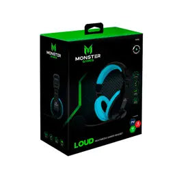 Audífonos Gamer Monster Loud, Over-Ear, Compatible con PC/PS/XBOX, Azul  29MTG550BL