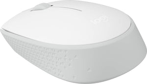 Mouse Inalámbrico Logitech M170, Ambidiestro, Receptor USB, Blanco