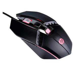 Mouse Gamer HP M270, 6 Botones, 2400DPI, 4 Luces LED, Negro