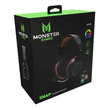 Cargar imagen en el visor de la galería, Audífonos Gamer Monster SNAP Multiplataforma (RGB, 2x entrada 3.5 + USB) 29MTGAU928