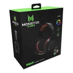 Audífonos Gamer Monster SNAP Multiplataforma (RGB, 2x entrada 3.5 + USB) 29MTGAU928