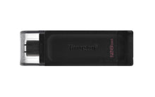 Cargar imagen en el visor de la galería, Pendrive Kingston DataTraveler DT70, 128GB, USB-C 3.2, Negro