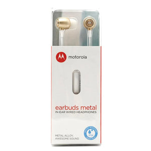 Audífono Motorola Earbuds Metal Resistente al Agua In-Ear SH009 GD