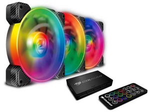 Ventilador de Gabinete COUGAR VORTEX RGB SPB 120, 3 FAN